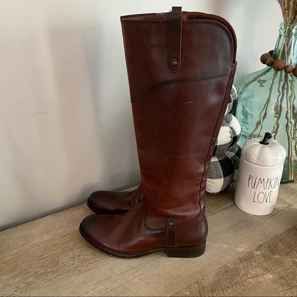 NWOT Frye Redwood Melissa Tab Tall Riding Boots - Picture 3 of 10